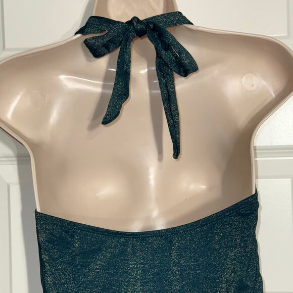 CUPSHE Deep Halter V-Neck One-Piece Swimsuit, Women's Size M - Picture 5 of 7